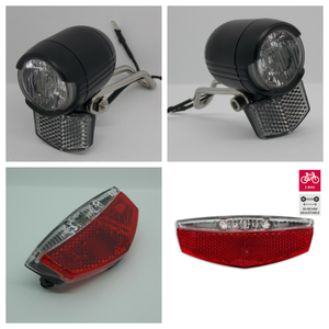 ⭐2020 FalkX LED E-Bike Beleuchtung Set  Scheinwerfer + Rücklicht 6V-48V StVZO⭐ - Alles-Rad
